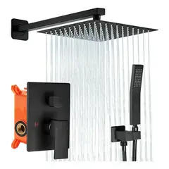 AMBM SHOP - Columna De Ducha Con Cabezal De Ducha Manguera 2 Funciones