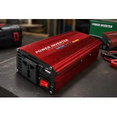 GENERICO - Inversor De Corriente 12V A 220V Con Puerto USB Para Auto Camping Viajes DVC
