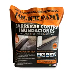 QUICK DAM - Barrera de 3mt Automática Para Inundaciones Reutilizable