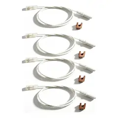 TSKY CHILE SHOPPING - Kit de 4 Bujías de Encendido para Cocina a Gas, 2 de 60cm + 2 de 70cm con Abrazaderas de Fijación