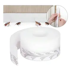 TSKY CHILE SHOPPING - Burlete Adhesivo para Puerta y Ventana 5m x 25mm, Sellador de Silicona Antiviento y Antiinsectos