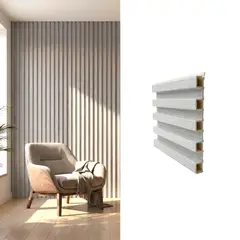 CNP - Wall Panel Decorativo Color Gris 16x23cm x 2.4mt - Caja 8 Unidades