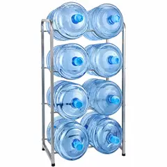DALI - Rack Organizador para 8 Bidones de Agua de 20 Litros Metálico