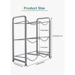 DALI - Estante Organizador Qatar Shop Para 6 Bidones De Agua 20L