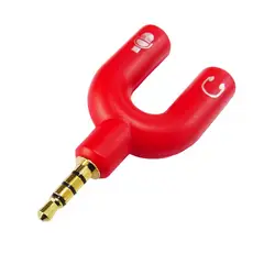 GENERICO - ADAPTADOR MICROFONO Y AUDIO JACK A PLUG