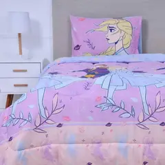 MASHINI - Plumon reversible infantil Disney 1.5 Plazas Frozen 2