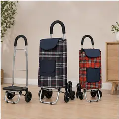 GENERICO - Carrito De Feria Plegable Con Ruedas Gran Capacidad Reforzado