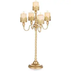 TATEE - Candelabro Amarillo 40×78 cm Decoraciones De Boda