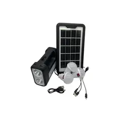 GENERICO - Kit Solar De Emergencia Portátil Led +3 Ampolletas
