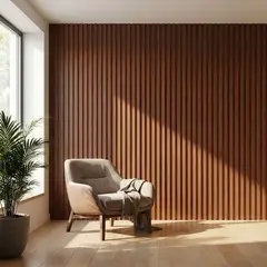 CNP - Wall Panel Decorativo Color Cerezo 16x23cm x 2.4mt - 3,07 m2 (Caja 8 Paneles)