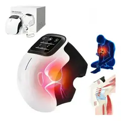 GENERICO - Rodillera Termica Masajeador Calor Rodilla Vibracion Led Usb