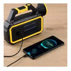 MOVI - Linterna de Emergencia Recargable + Panel Solar + Power Bank luz y carga donde sea.