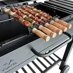 YUNTA - Set de Fierritos para Parrilla Siete Fuegos - 5 Brochetas Originales