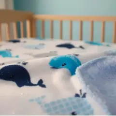 GENERICO - Manta Frazada Bebe Ballenas