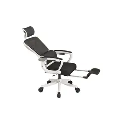 BABYLUNA - Silla de Oficina Premium Ergonómica con Reposacabezas Apoyabrazos Ajustables y Reposapiés