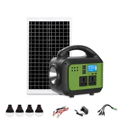 MOVI - Kit Solar de Emergencia 150W con Panel Solar, 3 Ampolletas LED, 2 Tomas 220V, 5 USB, Bluetooth, Radio FM y 2 Linternas