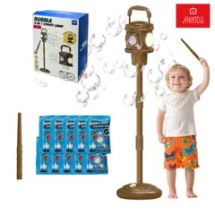 ANIKIDS - Lanza Burbujas Tipo Poste Luz Mágico Con Control Remoto Juguete Niños Fiesta Color Chocolate
