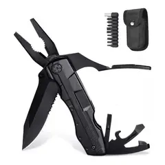 GENERICO - Kit Tactico Para Acampar Alilicate 16en1 Blck