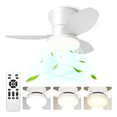 GENERICO - Ventilador De Techo Moderno Con Luz Led+control Remoto 26
