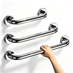 TSKY CHILE SHOPPING - Pack 3 Barras de Seguridad Baño Acero Inoxidable 304 Agarradera Ducha 30/40/60cm