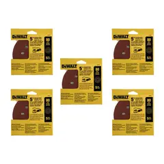 DEWALT - 5 display de 5 discos de lija 5” G80 DW4301 X