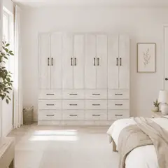 EXIT - Clóset 8 Puertas 12 Cajones 200x180x40 cm Teka