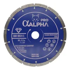 ALPHA - Disco Diamantado Segmentado 180mm 7 Concreto - Pro