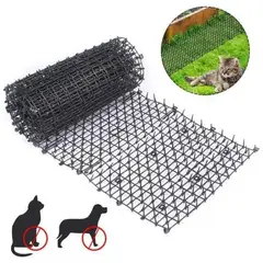 GENERICO - Alfombra 250x30cm de Plástico Con Pinchos Negro Anti Gatos medidas