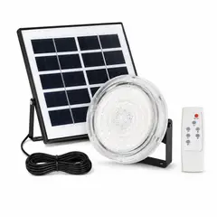 DOPA - Lámpara Solar Foco 3 Tonos Redondo Con Panel Separado 200w