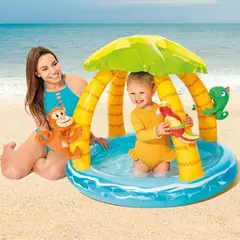 INTEX - Piscina inflable 102x86 cm Isla Tropical 45 litros