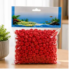 GENERICO - Piedras Decorativas Rojas 350GR Para Acuario Macetas Y Floreros