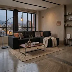 DECO OUTLET - Sofa Seccional Praga Derecho Felpa