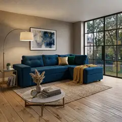 DECO OUTLET - Sofa Seccional Praga Derecho Felpa