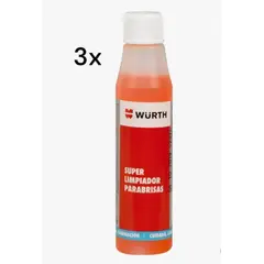 WURTH - PACK 3 Limpiador De Parabrisas Concentrado 32 Ml para Diluir