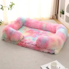 KINDA NICE - Cama Antiestres Perro Colchon Ortopedica 80x53cm Tie-dye