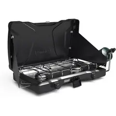 COLEMAN - Cocina Camping Triton 2 Quemadores Gas 22000 BTU Portátil