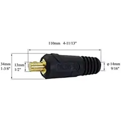 GENERICO - Conector Cable Soldadora TIG RIVERWELD DKJ3550 315A Set