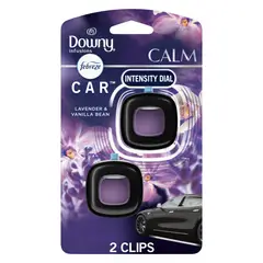 FEBREZE - Aromatizante Auto Lavanda Vainilla 2 Clips Elimina Olores