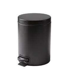 BETTER - Basurero Baño Homes Gardens 1.3 Galones Negro Mate