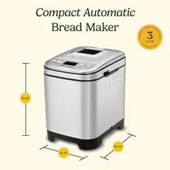 CUISINART - Panificadora CBK110NAS Acero Inoxidable 12 Programas