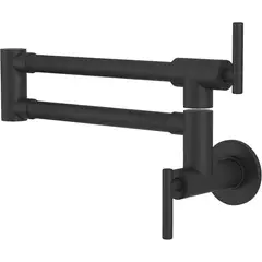 GENERICO - Grifo Pot Filler GIMILI Negro Mate 61cm Pared Plegable Cocina