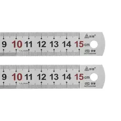 GENERICO - Regla Acero Inoxidable HARFINGTON 15cm 6 Doble Escala