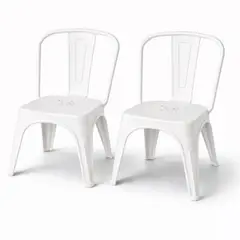 HABITA2 CHILE - Pack 2 Sillas Infantil Estilo Tolix Resistente
