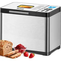 GENERICO - Panificadora KBS 2LB 19 en 1 Programable Acero Inoxidable