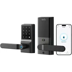 EUFY - Cerradura Inteligente C33 WiFi Huella Teclado Manilla