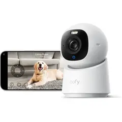 EUFY - Cámara Seguridad E30 4K 360a Pan Tilt IA WiFi