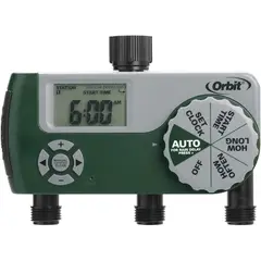 ORBIT - Temporizador Digital 56082 3 Salidas LCD Riego