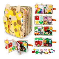 EVERSO - Libro Sensorial Bebé Fieltro Didáctico Juguetes Montessori