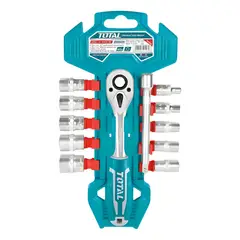 TOTAL - Set Kit Juego De Dados Cuadrante 1/4 20 Piezas Tht14114126