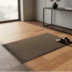 GENERICO - Limpia Pies PVC Alto Trafico 120x180 Cafe Con Terminacion